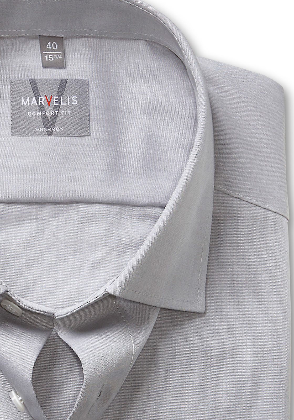 MARVELIS Langarmhemd Businesshemd, comfort fit, New-Kentkragen günstig online kaufen