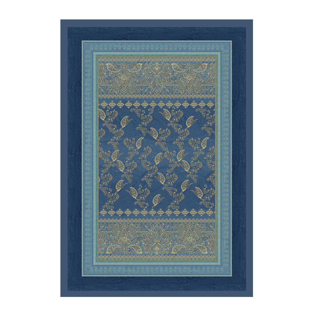 Plaid Bassetti Granfoulard Plaid Decke Wohndecke Matera B1 Blau 135x190, Bassetti, Hochwerige italienische Markenqualität
