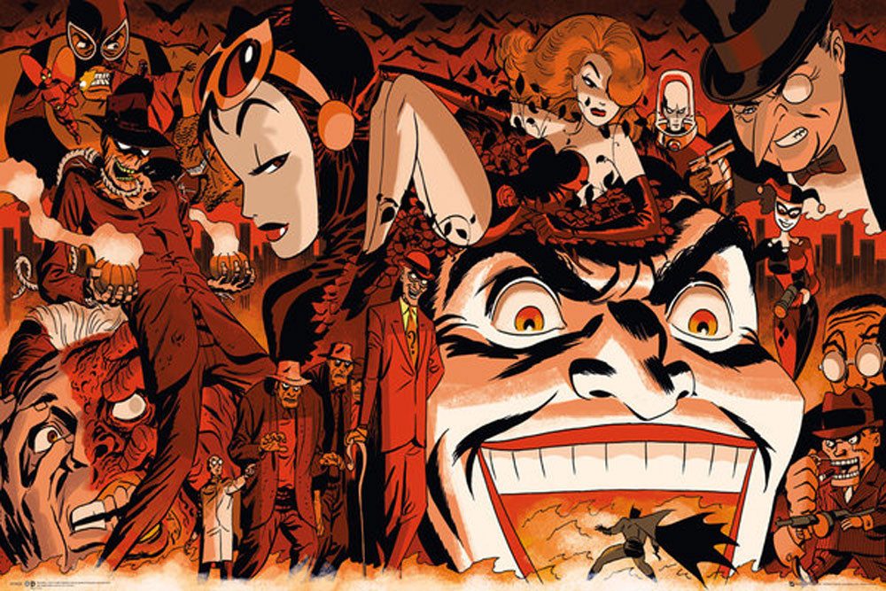 Poster Batman - Плакат - Comic - Villains