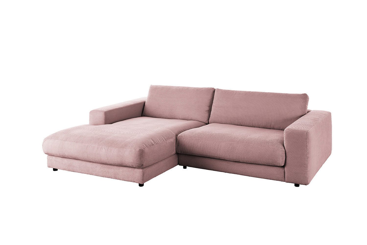 KAWOLA Ecksofa MADELINE, Sofa Cord Longchair günstig online kaufen