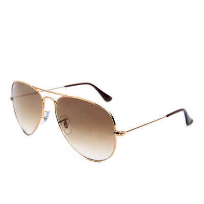 Ray-Ban Sonnenbrille Ray-Ban Aviator Large Metal RB3025 001/51 58 Arista Clear Brown