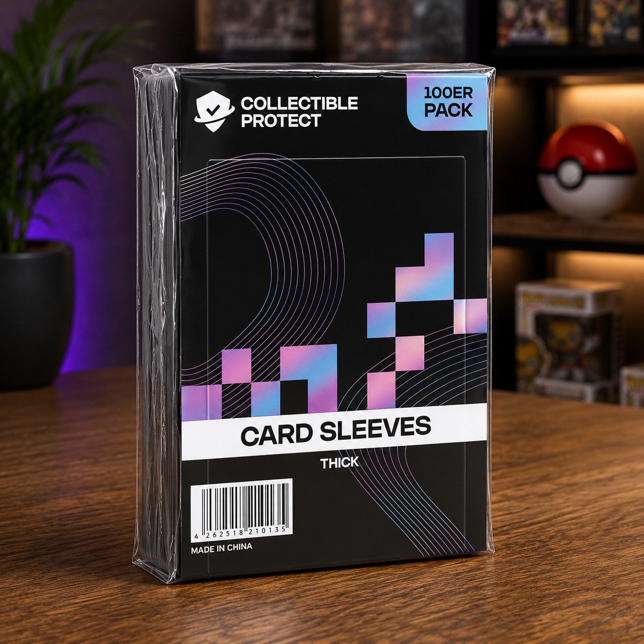 Forever Collectibles Sammelkarte Collectible Protect Card Sleeves Thick 100 Stück
