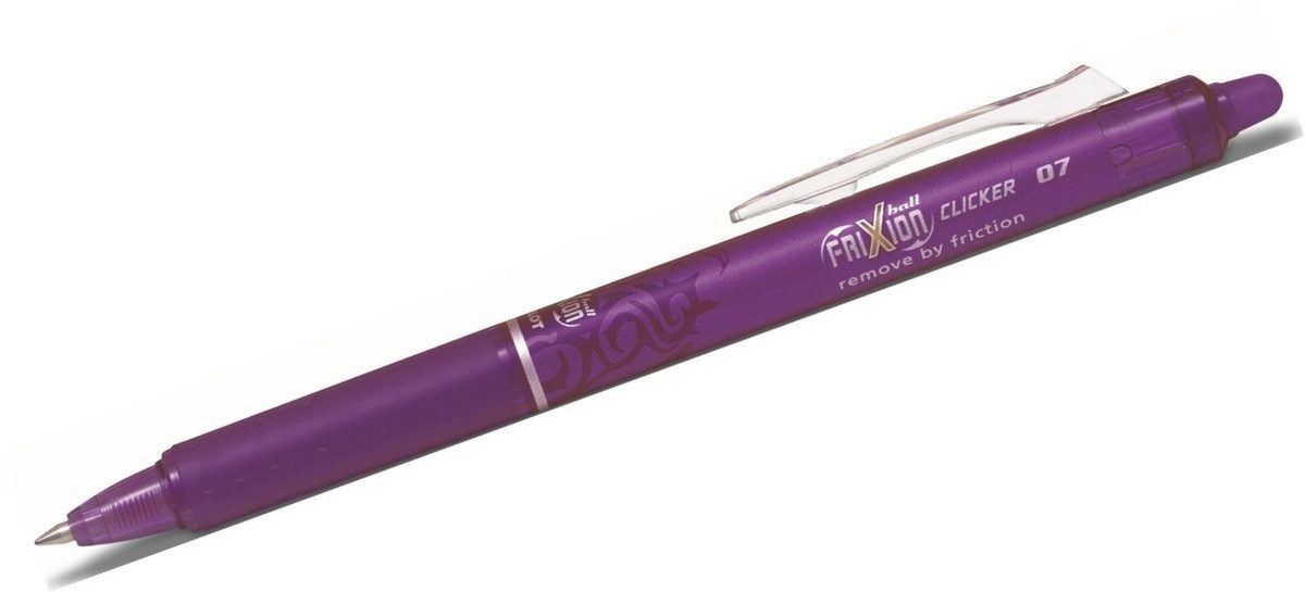 Pilot Pen Tintenfeinschreiber Tintenroller Frixion Ball Clicker 07 violett