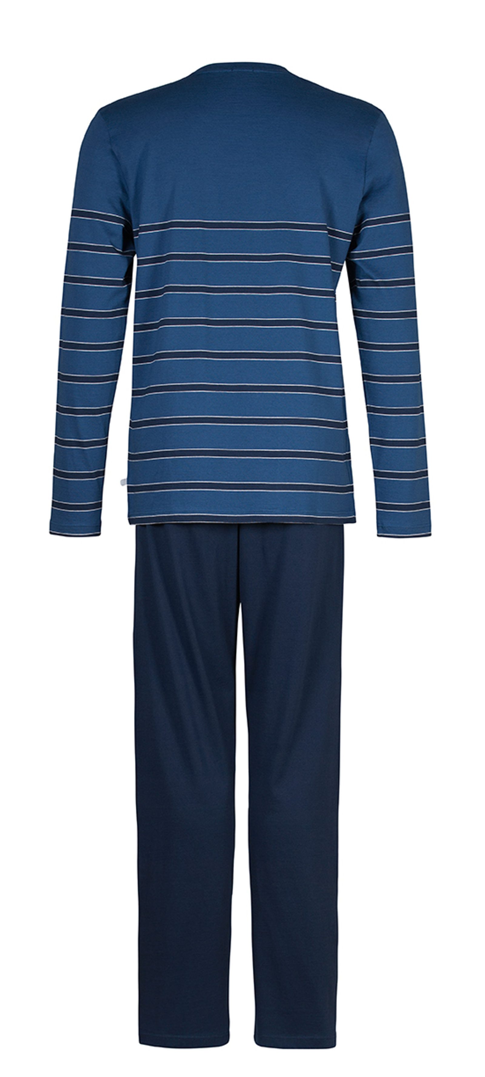 HUBER Schlafanzug Herren Pyjama lang (2 tlg) Baumwolle