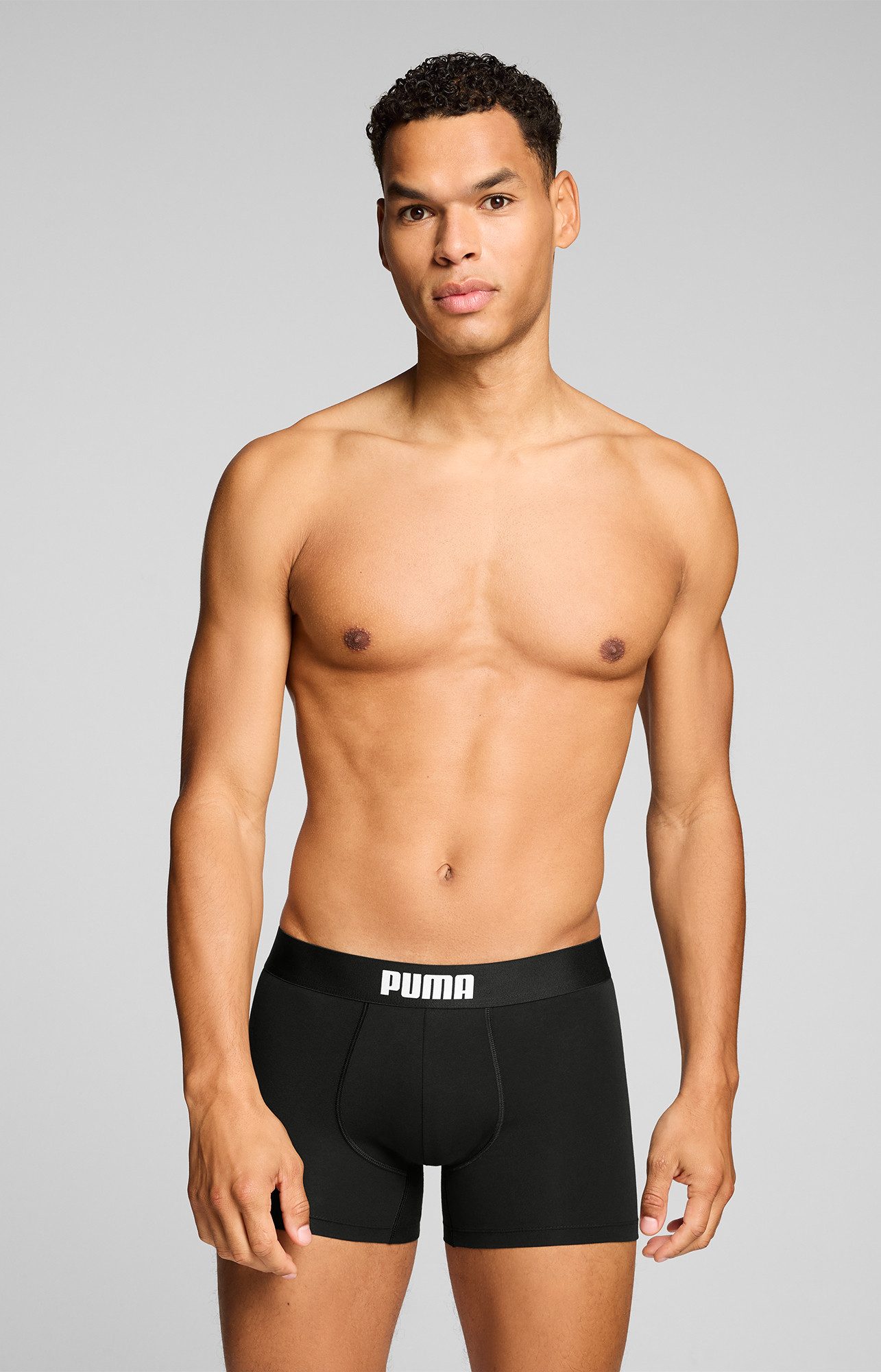 PUMA Boxershorts PUMA MEN EVERYDAY PLACED LOGO BOXERS 2P (2er Pack) mit Logo Webbund