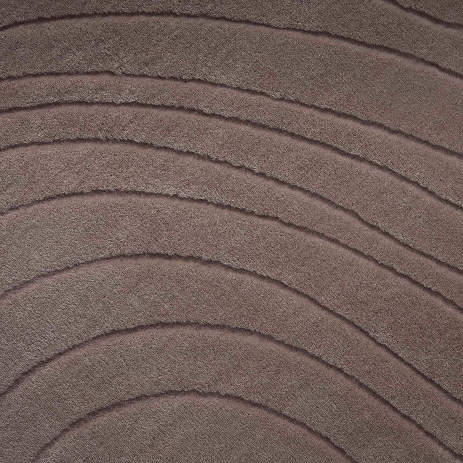 TaraCarpet Teppich TaraCarpet Homestyle 397 Organic, rechteckig, Höhe: 10 mm, Organic hoch-tief weich waschbar taupe 50x80 – Bild 5 von 5