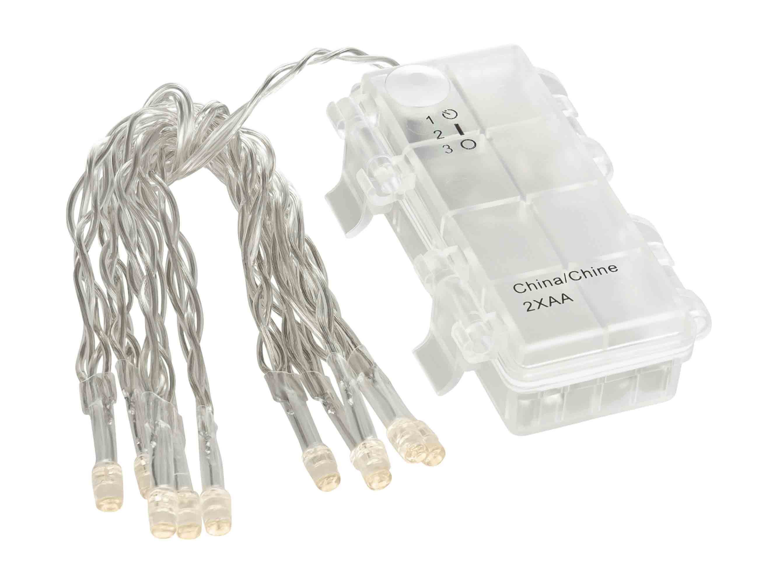 Linder Exclusiv GmbH LED-Lichterkette, Batterie 1,35m 10 LEDs warmweiß 6/18 günstig online kaufen