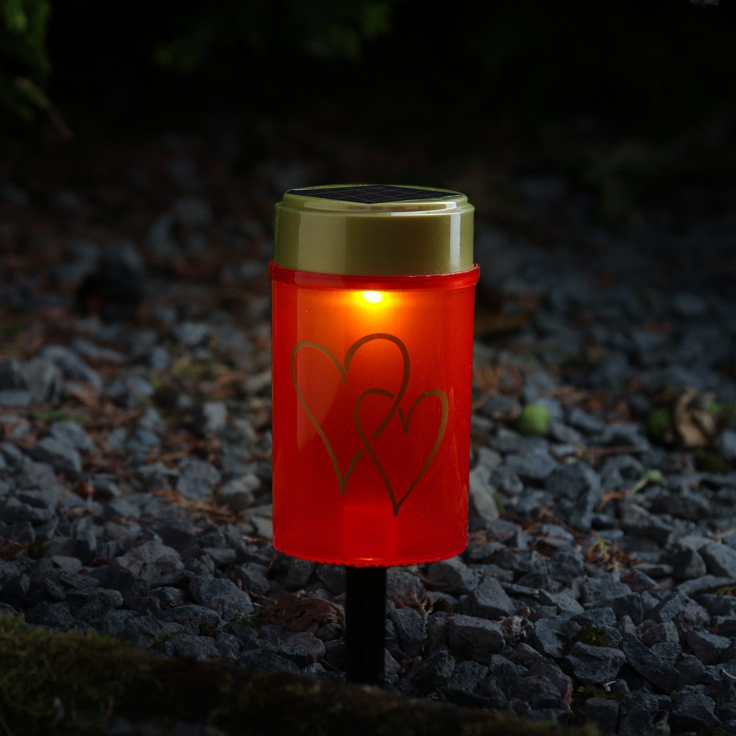 MARELIDA LED-Kerze LED Solar Grablicht Grabkerze günstig online kaufen