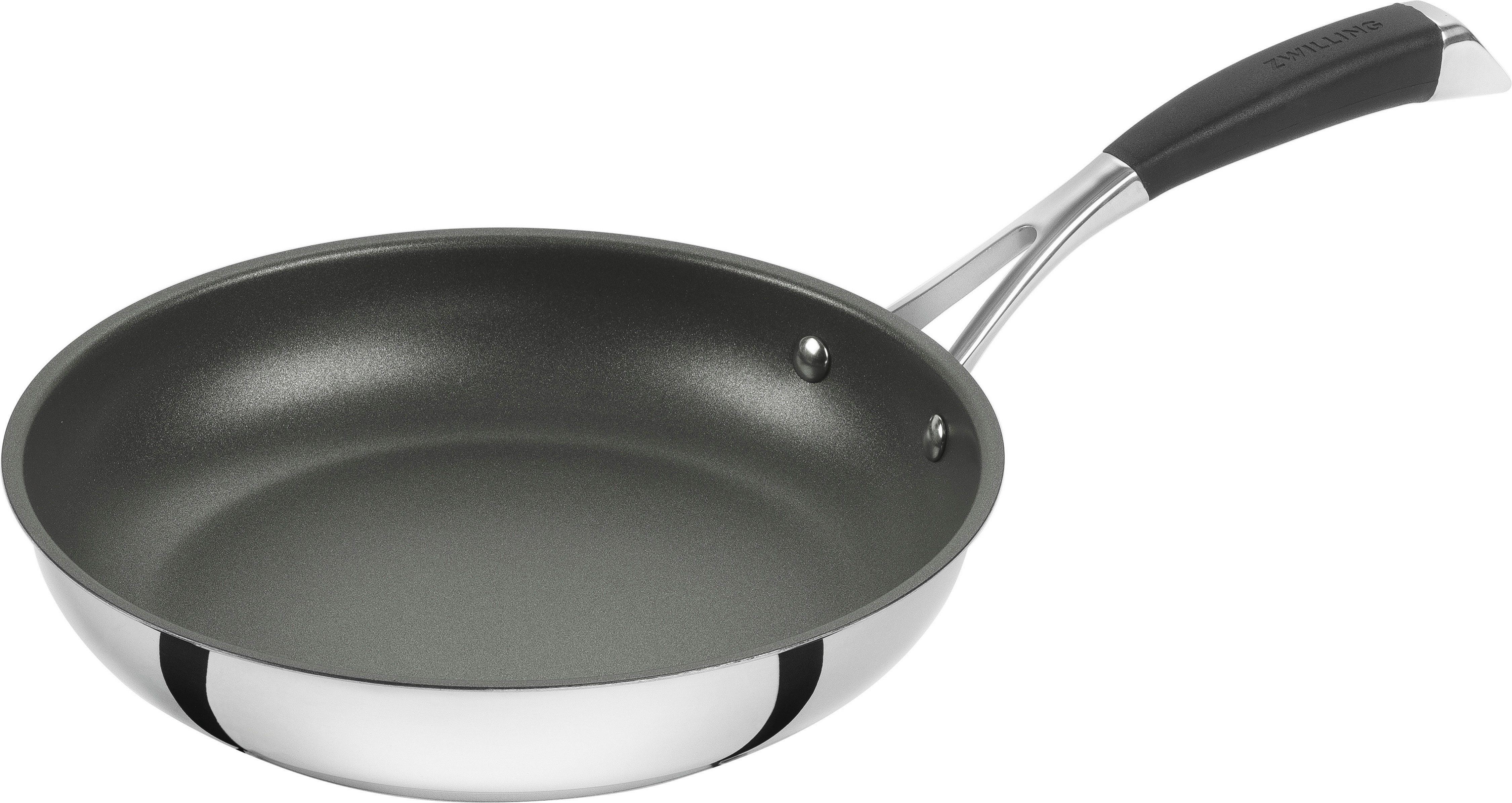 Zwilling Bratpfanne Poletto, Edelstahl (1-tlg), Sandwichboden, Duraslide Diamond Beschichtung, Induktion