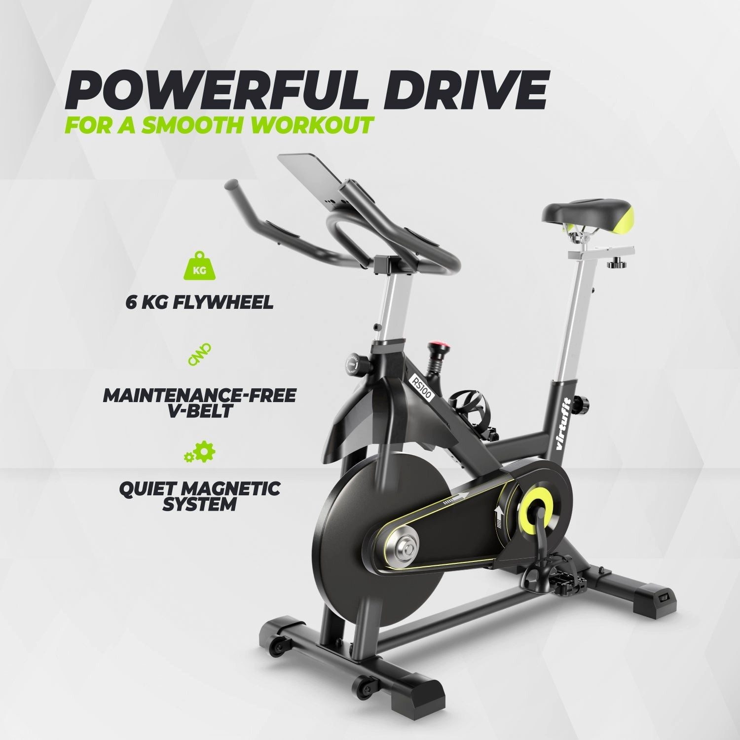 VirtuFit Speedbike VirtuFit RS100 Indoor Cycle mit magnetischem Widerstand