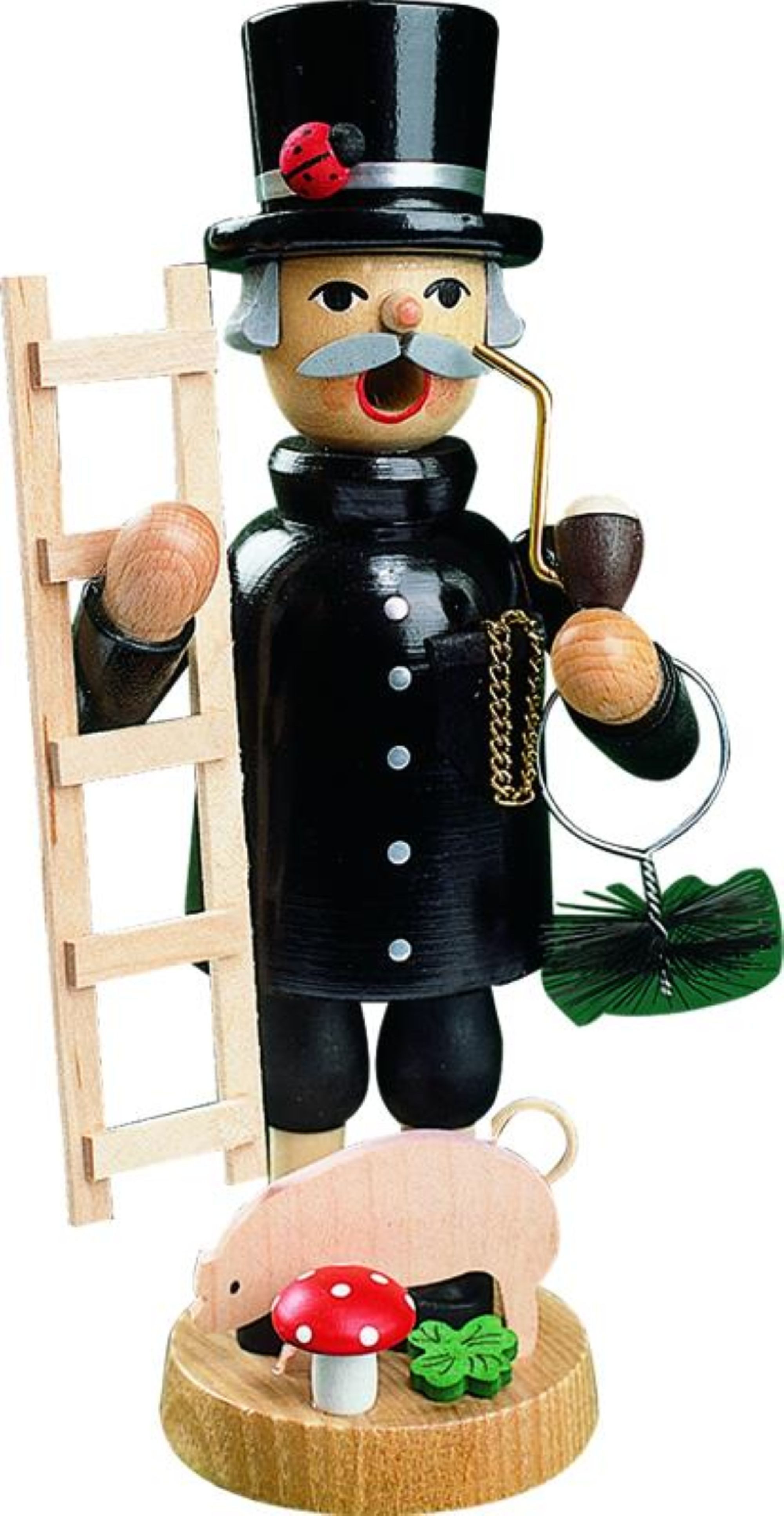 Richard Glaesser Räuchermännchen Essenkehrer, Schornsteinfeger, Kaminkehrer, Glücksbringer, Handwerkskunst aus dem Erzgebirge