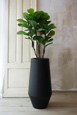Kunstpflanze Geigenfeige künstlich Kunstpflanze im schwarzen Topf FIGUS, VIVANNO, Höhe 107 cm