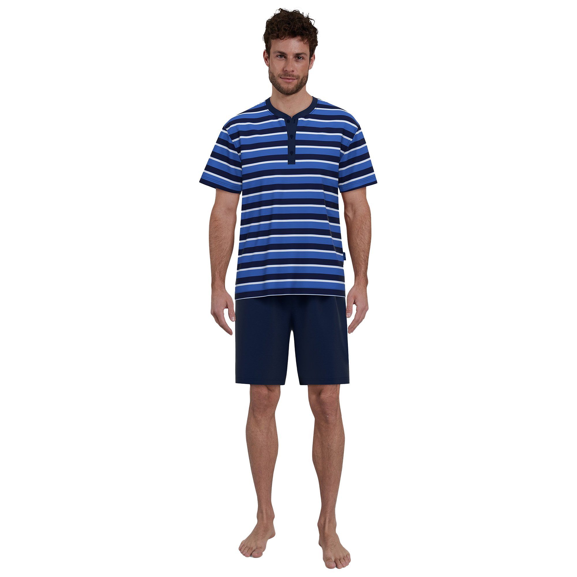 GÖTZBURG Pyjama Herren Pyjama Baumwolle (2 tlg) günstig online kaufen