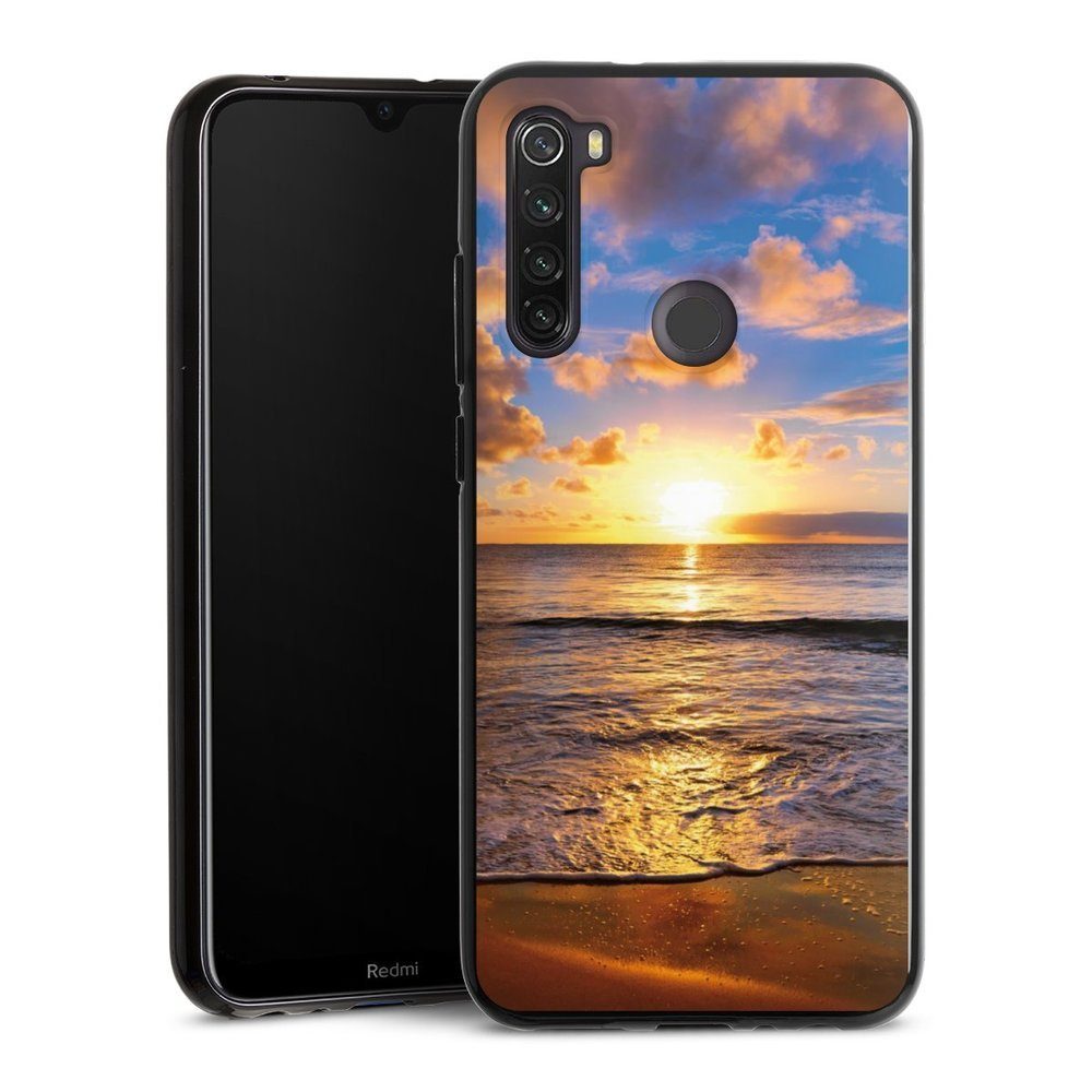 DeinDesign Handyhülle Meer Sonnenuntergang Strand Strand, Xiaomi Redmi Note 8T Silikon Hülle Bumper Case Handy Schutzhülle