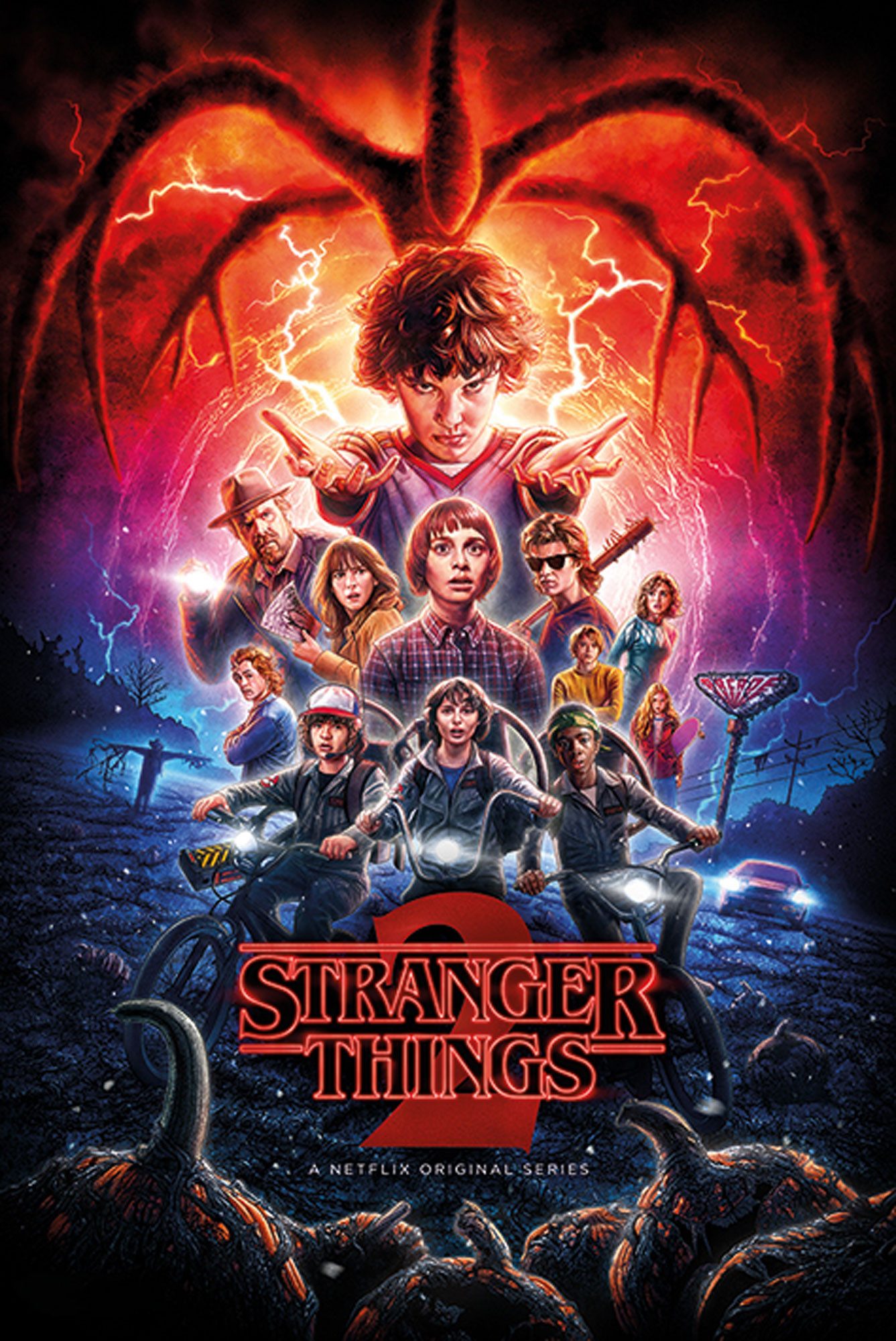 Poster Stranger Things - Poster - One Sheet - Season 2