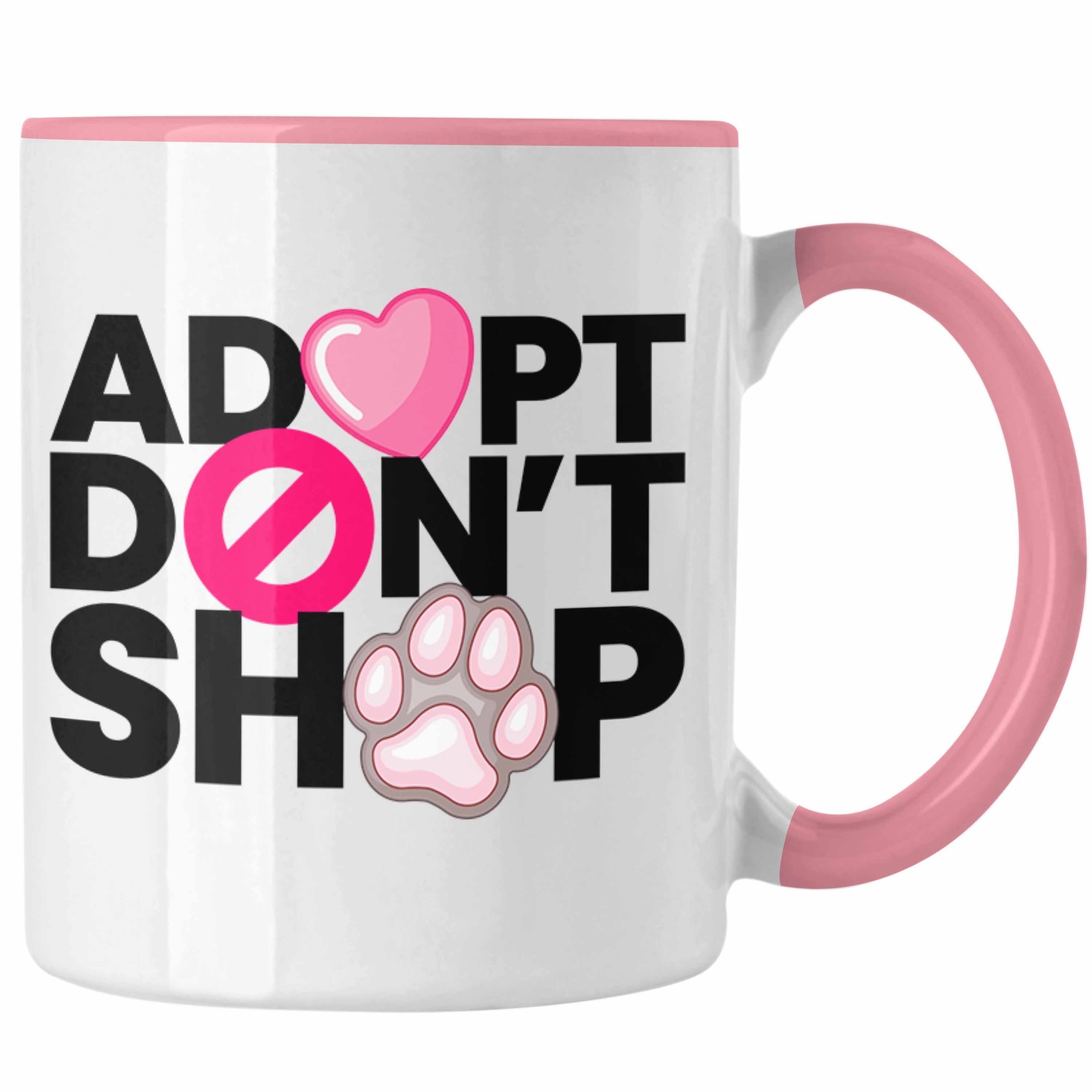 - Geschenk Tasse Statement Rosa Shop Tierschutz Dont Adopt Trendation Veganer Vegetarier Tierschützer Geschenkidee Trendation Tasse