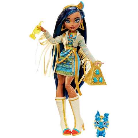 Mattel® Anziehpuppe Monster High, Cleo de Nile mit Hund