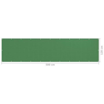 furnicato Sonnenschirm Balkon-Sichtschutz Hellgrün 120x500 cm HDPE