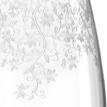 LEONARDO Sektglas Chateau, Kristallglas, 6 Prosecco Gläser, inkl. Gravur, Spülmaschinenfest