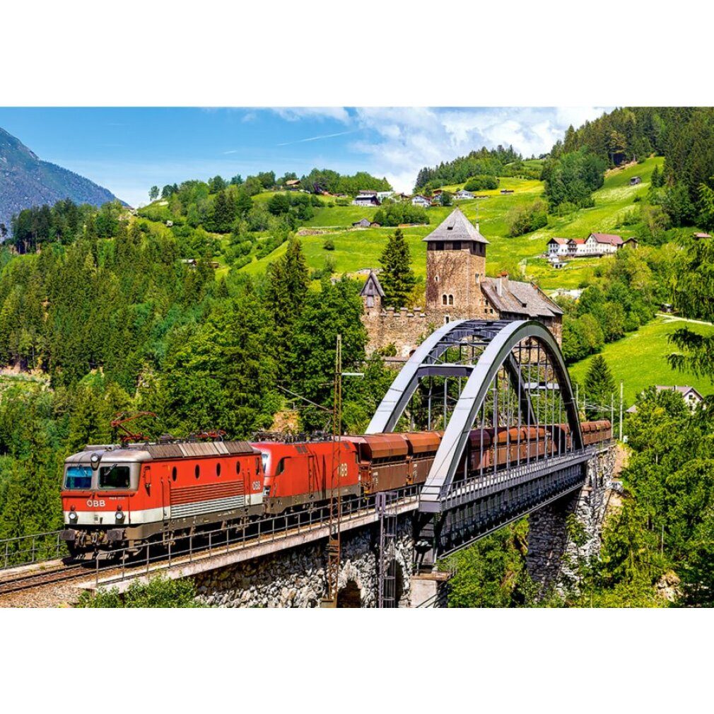 Castorland Puzzle Puzzle Zug auf der Brücke 500 Teile, Puzzleteile günstig online kaufen