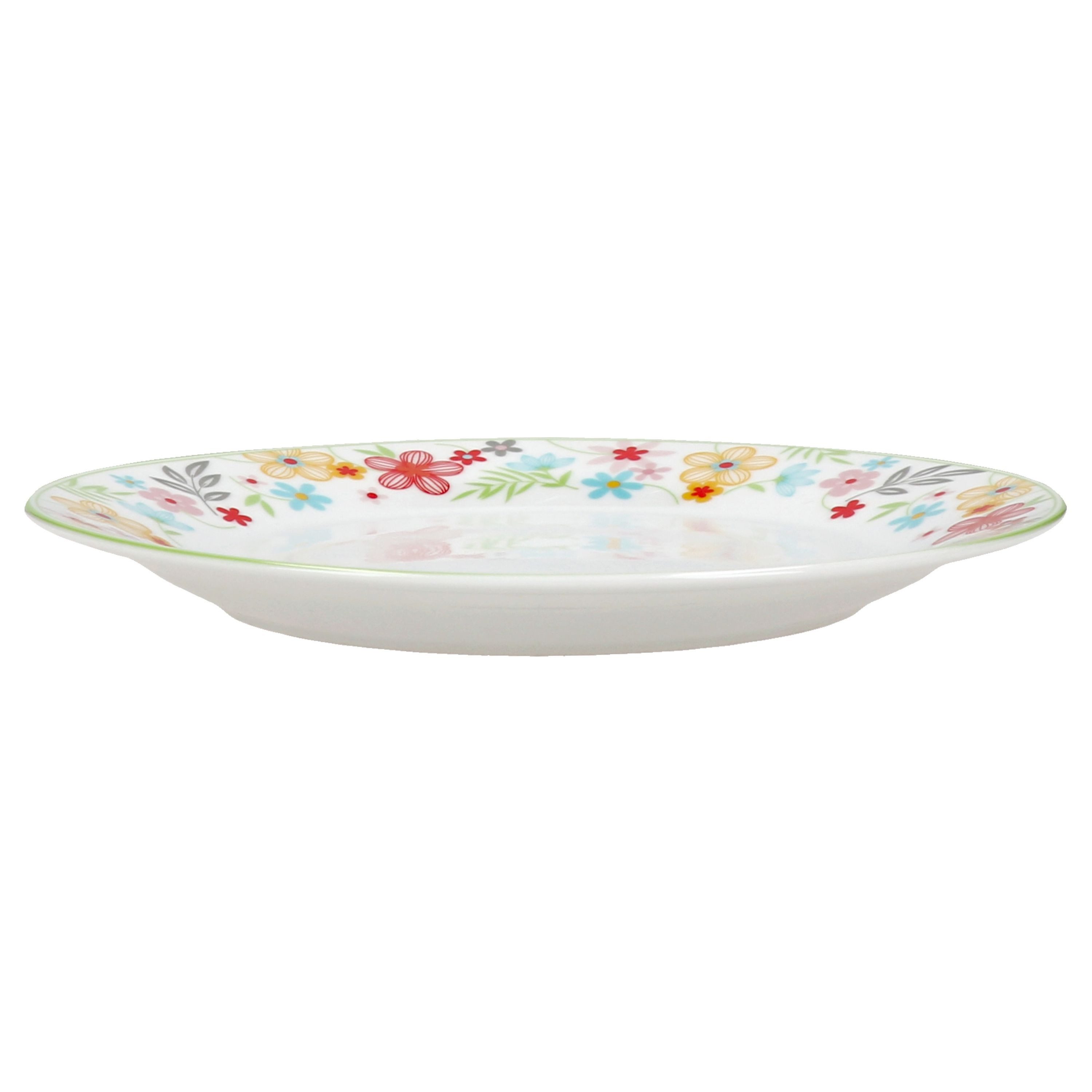 MamboCat Frühstücksteller 6er Set Variant Blümchen Kuchenteller bunte Frühstücks-Teller – Bild 4 von 5