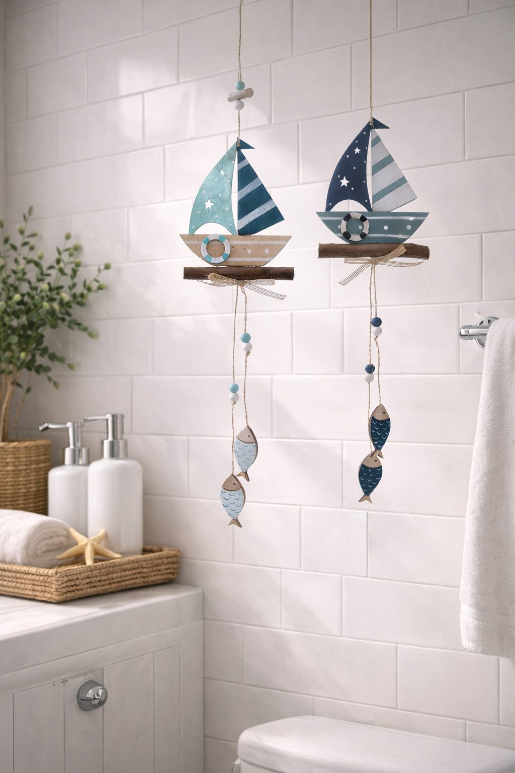 finehomegarden Dekofigur Hänger Segelboot Holz Maritim 2fach sort. Türschil günstig online kaufen