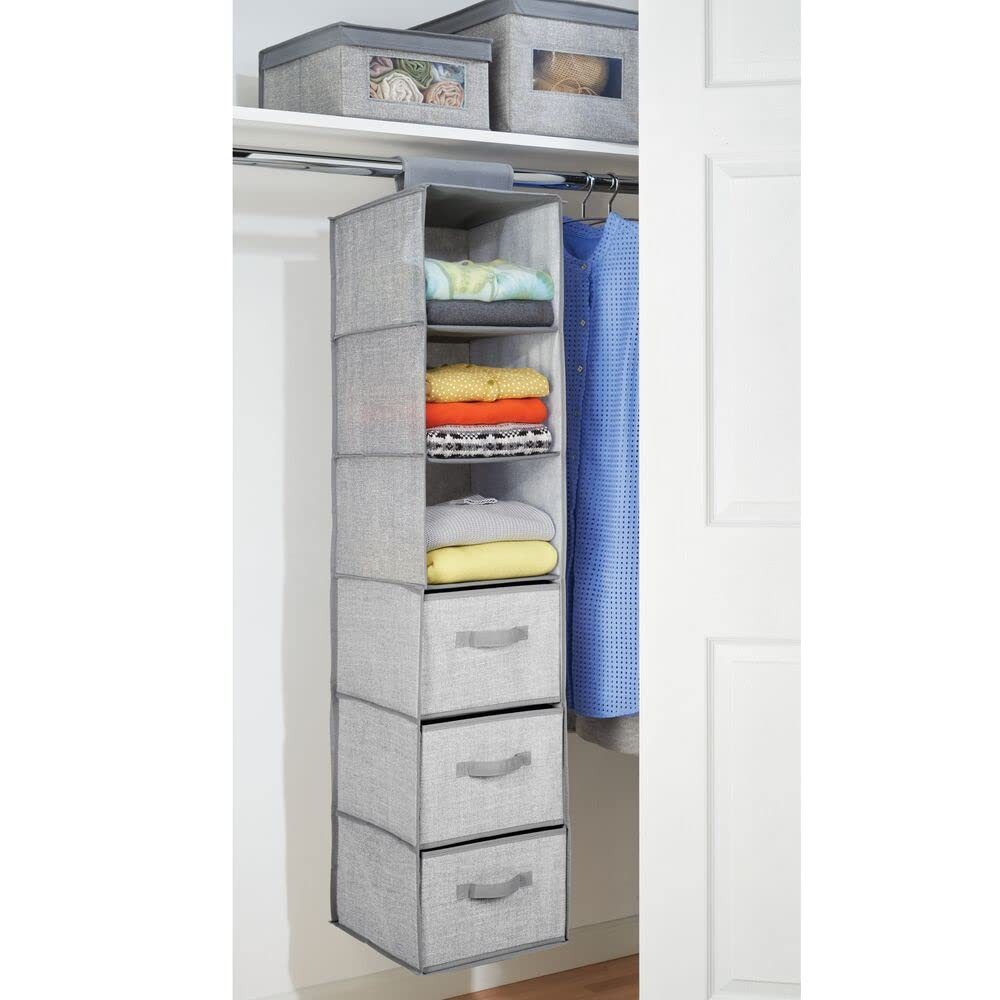 2mGoods Stoffschrank hängender (der ideale Hängeschrank aus Stoff mit 6 Reg günstig online kaufen