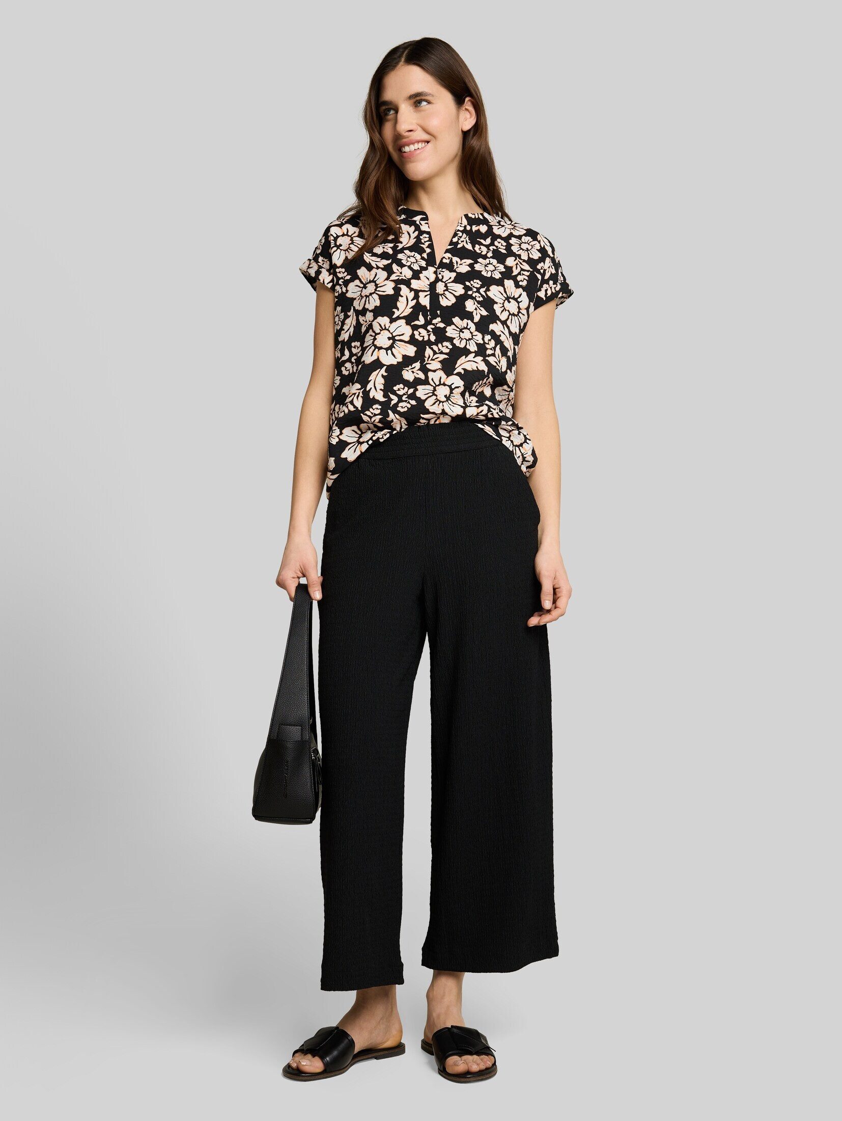 TOM TAILOR Denim 7/8-Hose Hosen & Chino Crinkle Culotte Hose