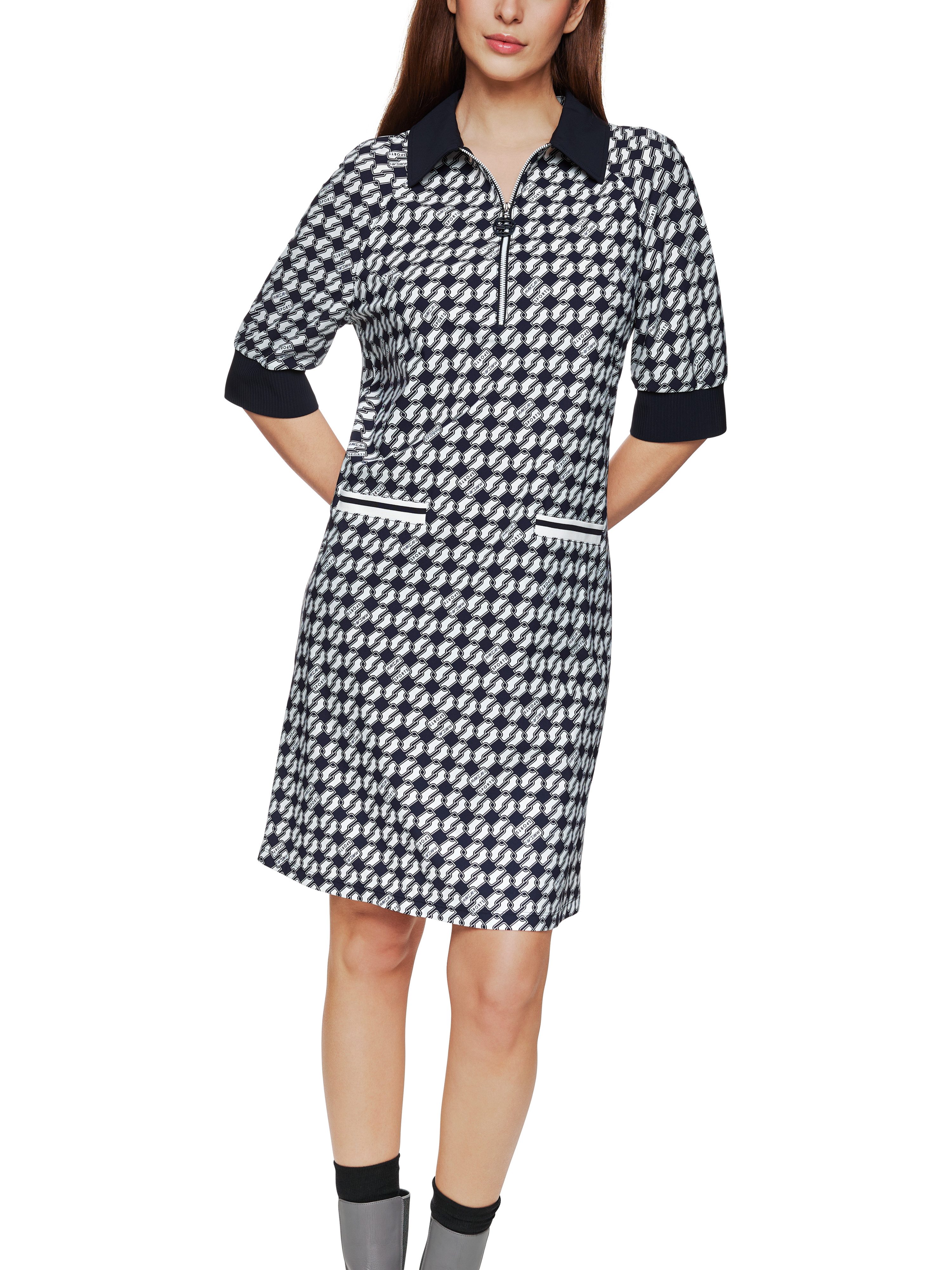 Marc Cain Jerseykleid Logomania Premium Damenmode Leger geschnitten, normal günstig online kaufen