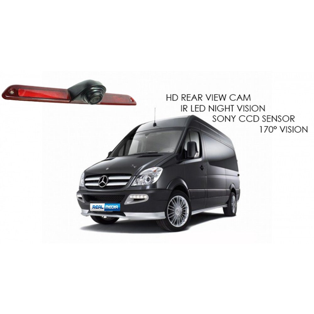 TAFFIO Für Mercedes Sprinter VW Crafter Bremsleuchte Rückfahrkamera+7"Monitor Rückfahrkamera
