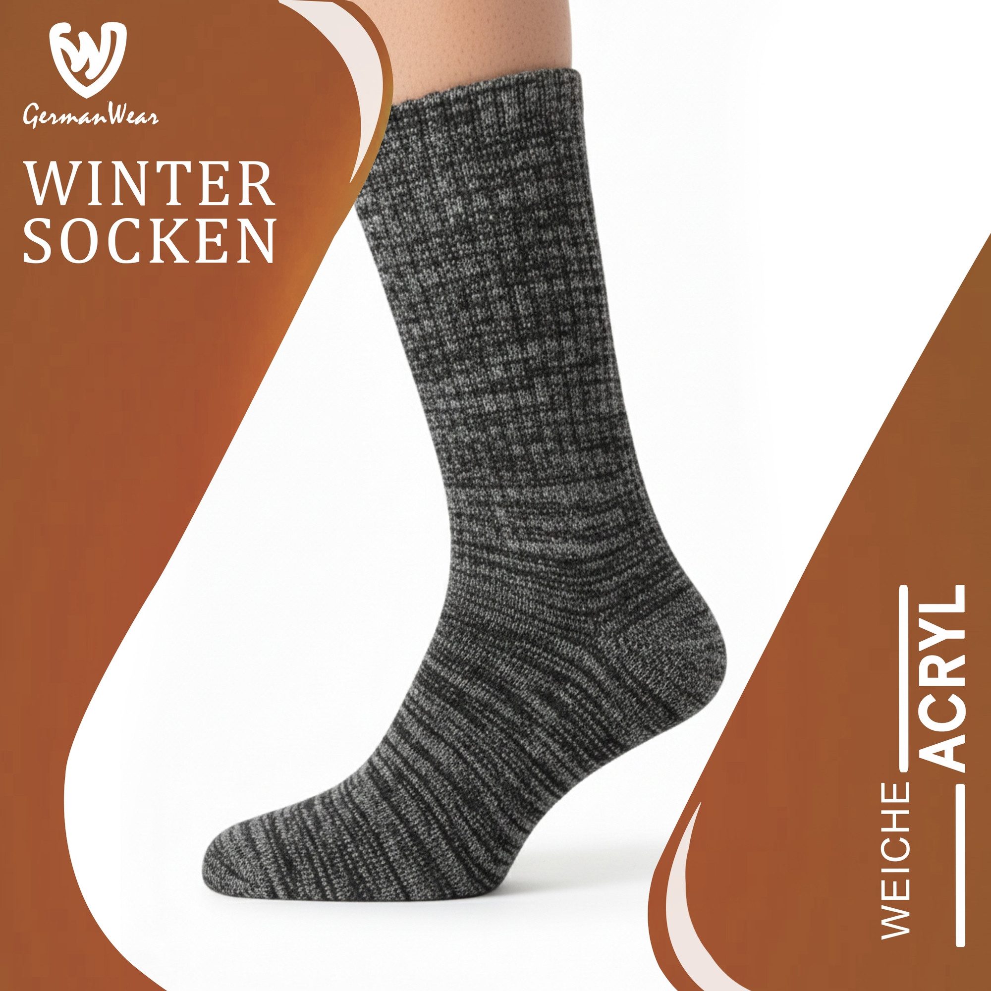 German Wear Thermosocken GW273 12er Pack (12er-Pack) Winter-Thermosocken 2.0 TOG mit Vollplüsch,komfortabel