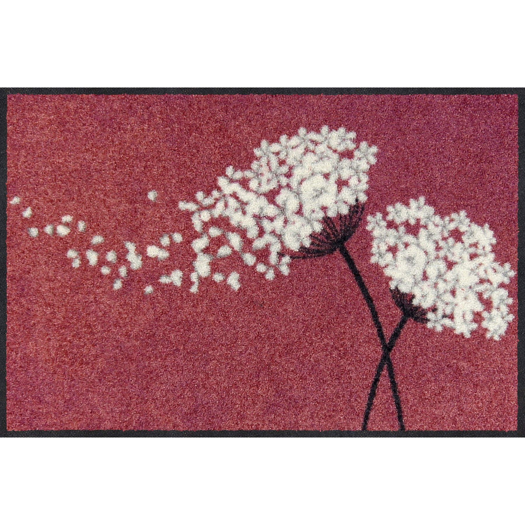 Salonloewe Fußmatte Fußmatte 50x75 Wishfull Blossom berry lila, Eingangsmatte normal, Höhe: 500 mm