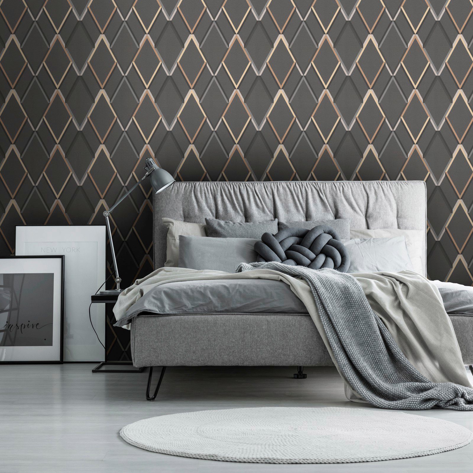 WOW Vliestapete Metallisch Geometrisch, FSC® zertifiziert, günstig online kaufen
