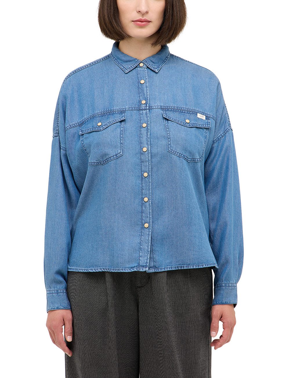 MUSTANG Langarmbluse Damen Style Dakota Shirt günstig online kaufen