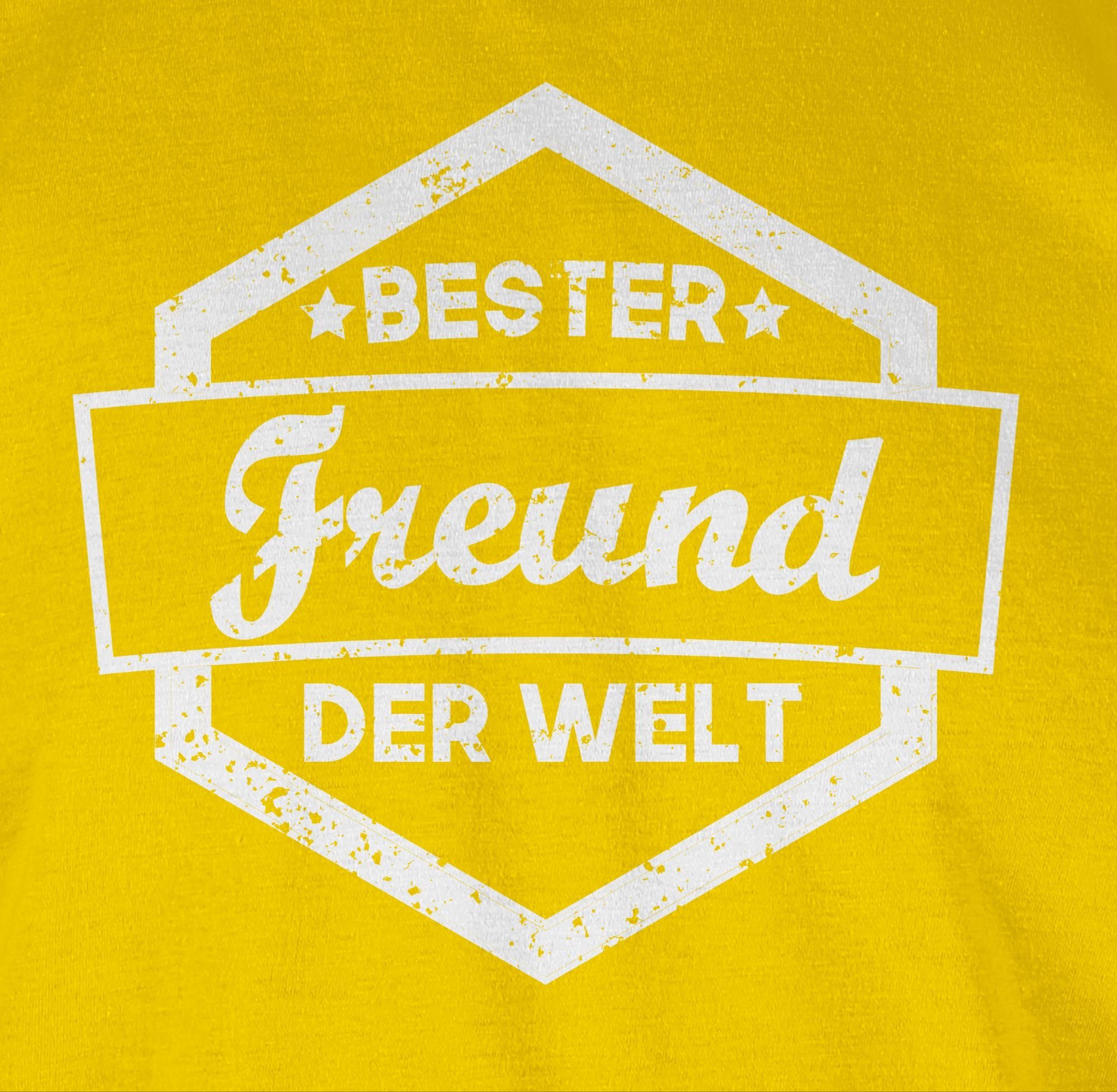 Welt Sterne Gelb 3 T-Shirt Partner-Look Bester Pärchen der Shirtracer Herren Freund