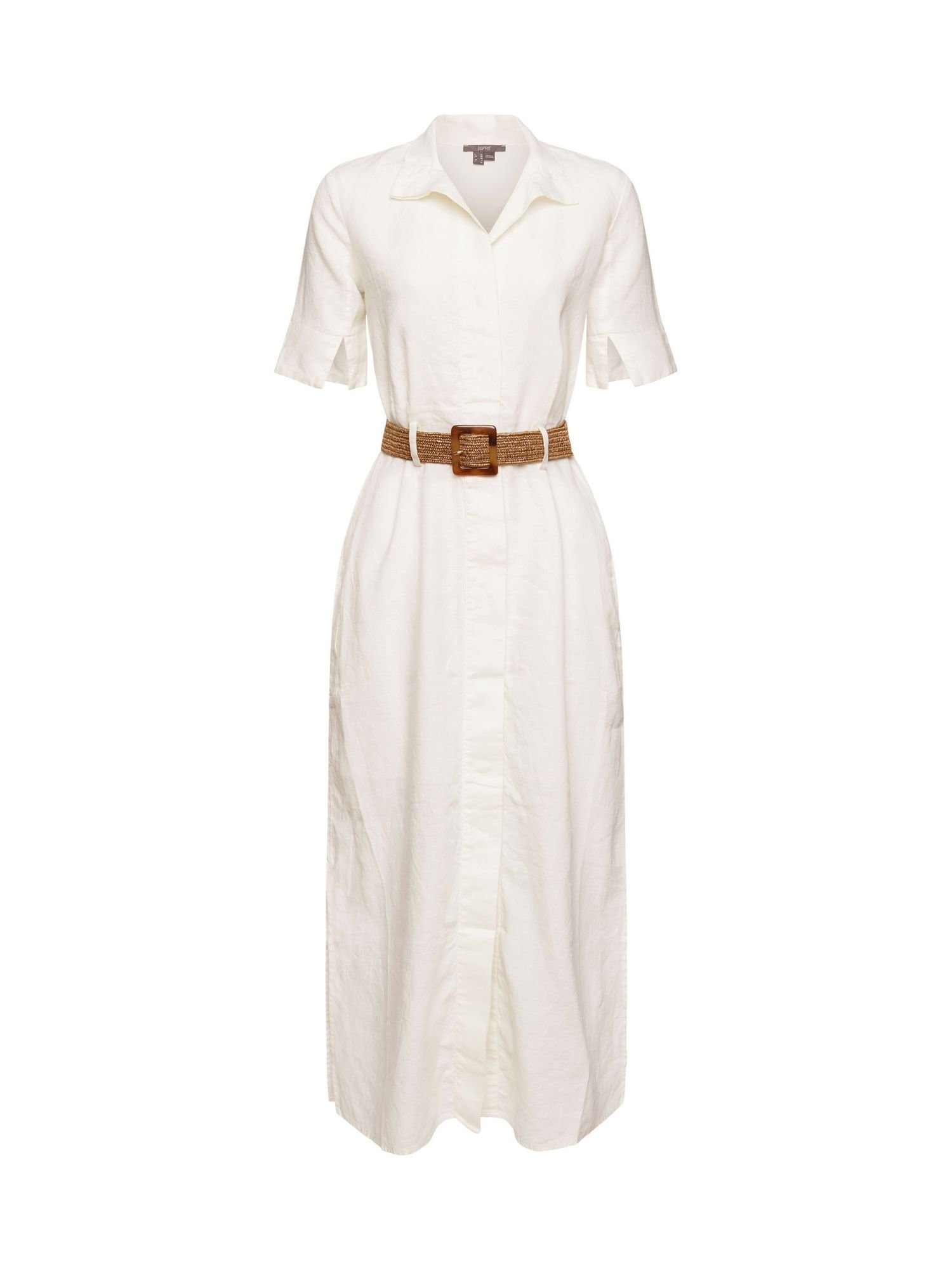 Esprit Collection Maxikleid »Hemdblusenkleid mit Gürtel aus 100% Leinen«  online kaufen | OTTO