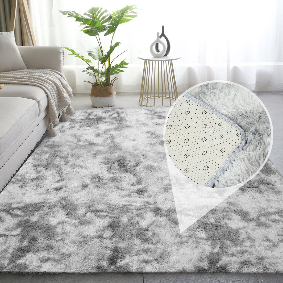 MULISOFT Teppich Wohnzimmer Shaggy Weich Langflor günstig online kaufen