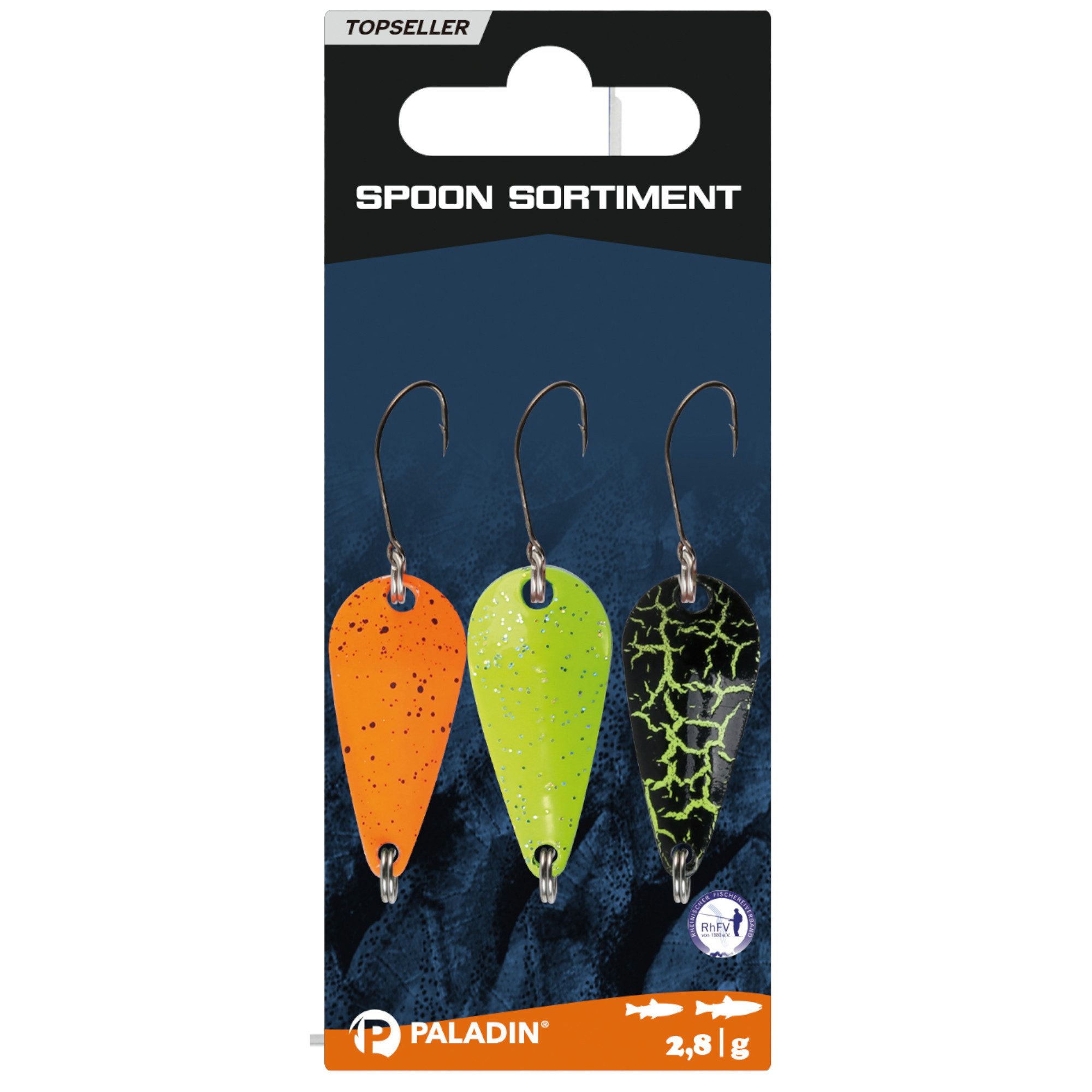 Paladin Kunstköder Spoon-Sortiment 2,8g 3St.