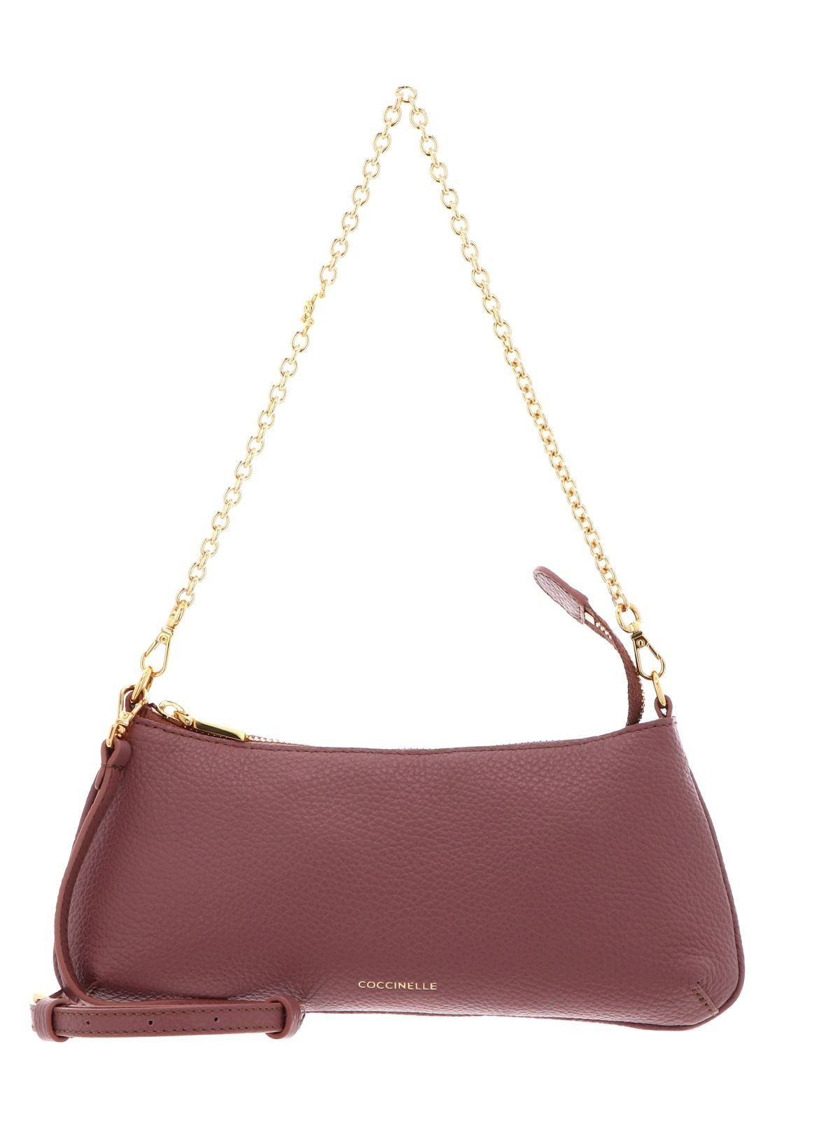 COCCINELLE Umhängetasche Chain Mini Bag Grained Leather, aus echtem Rindsleder