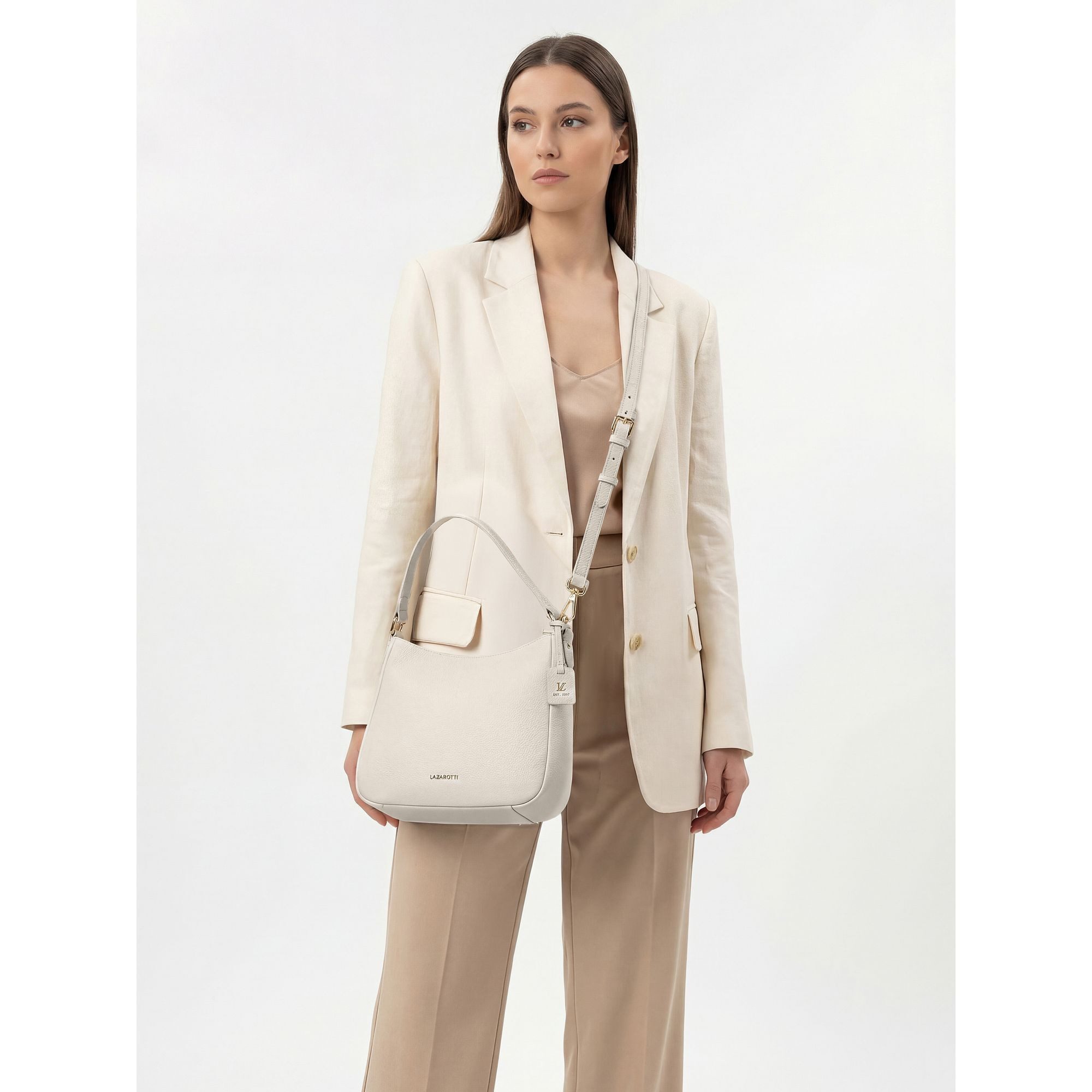 Lazarotti Schultertasche Bologna Leather, Leder