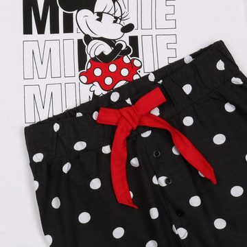 Sarcia.eu Schlafanzug Minnie Mouse Disney, Damen Kurzarm-Baumwollpyjama, L