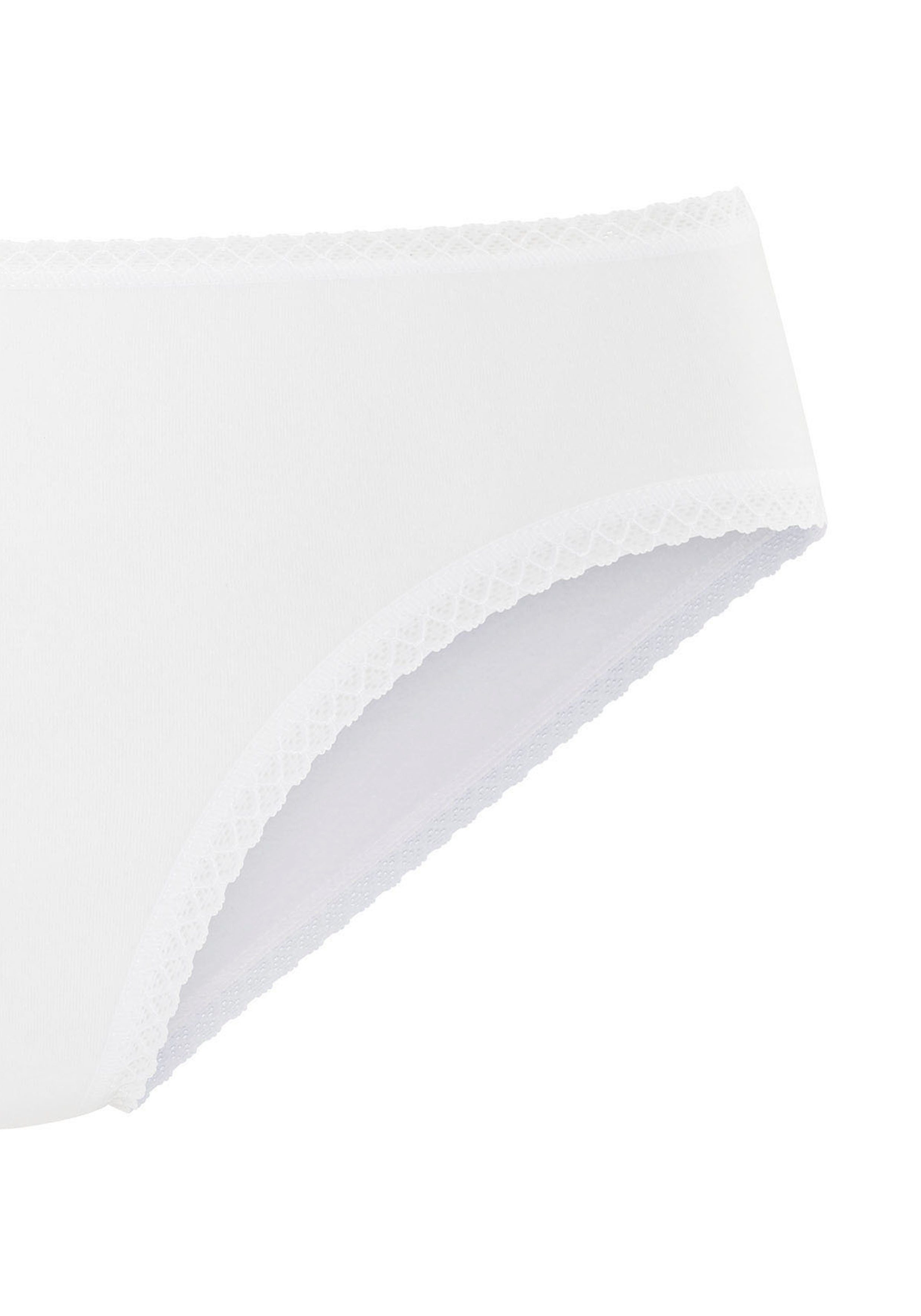 Vivance Jazz-Pants Slips (7er-Pack) aus weicher Baumwollqualität mit feiner Spitzeneinfassung