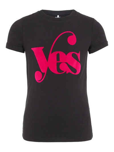 Name It T-Shirt Name It Mädchen T-Shirt mit Neon Buchstabenprint (1-tlg) mit Frontprint