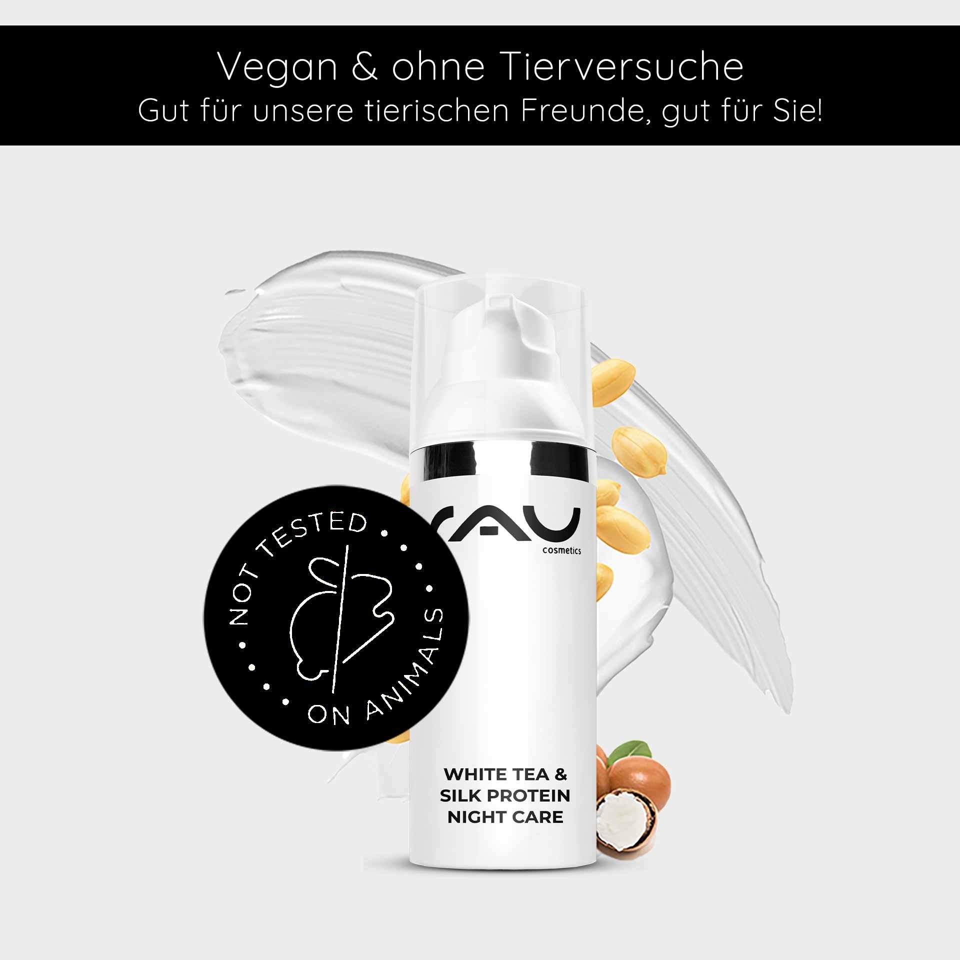 RAU Cosmetics Nachtcreme White Tea & Silk Protein Night Care