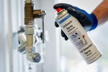 WEICON Lecksuch-Spray dickflüssig, weiß, milchig, 400 ml Reinigungsspray (Risse und Undichtigkeiten an Gasleitungen auffinden)