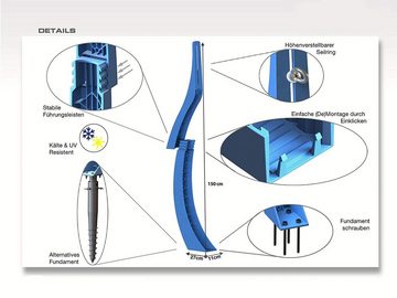 PoolSpezi Pool Poolathlete "DAS ORIGINAL" Inkl. Seil, Gurt und Montagematerial