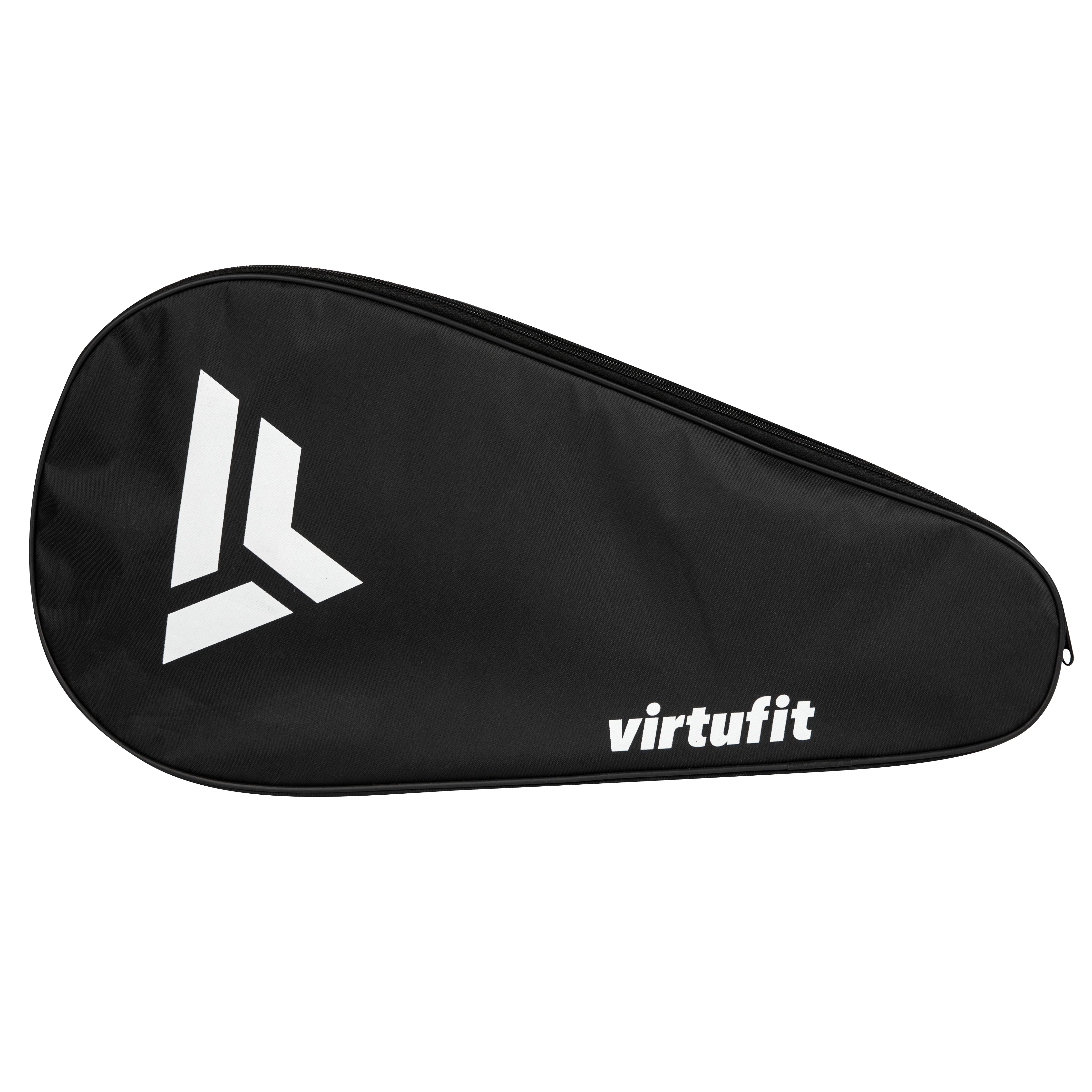 VirtuFit Padelschläger VirtuFit Padel-Schlägertragetasche für 1 Schläger, Schwarz/Weiß