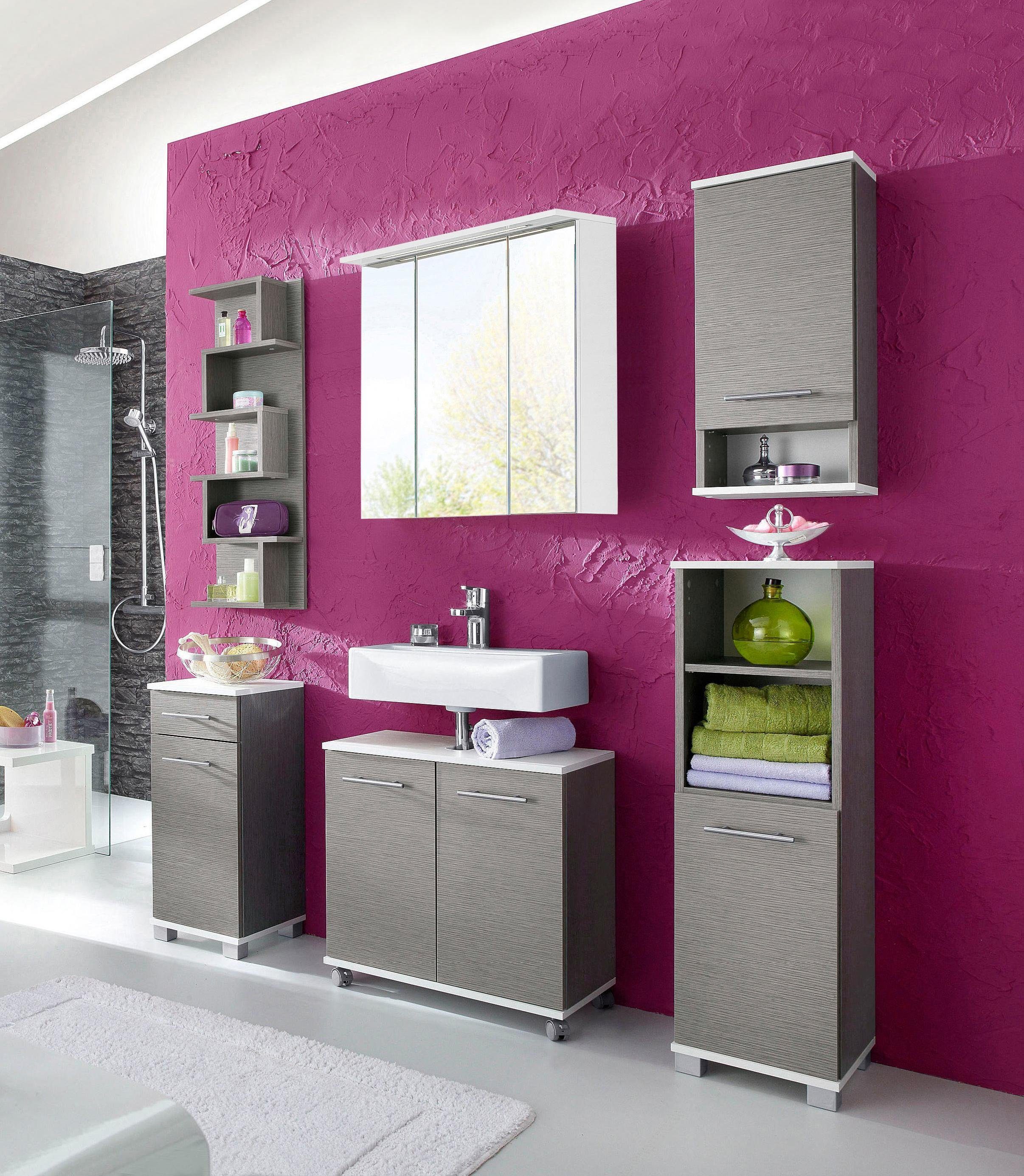 welltime Waschbeckenunterschrank Emmi, Breite 59 cm Siphonausschnitt, Metal günstig online kaufen