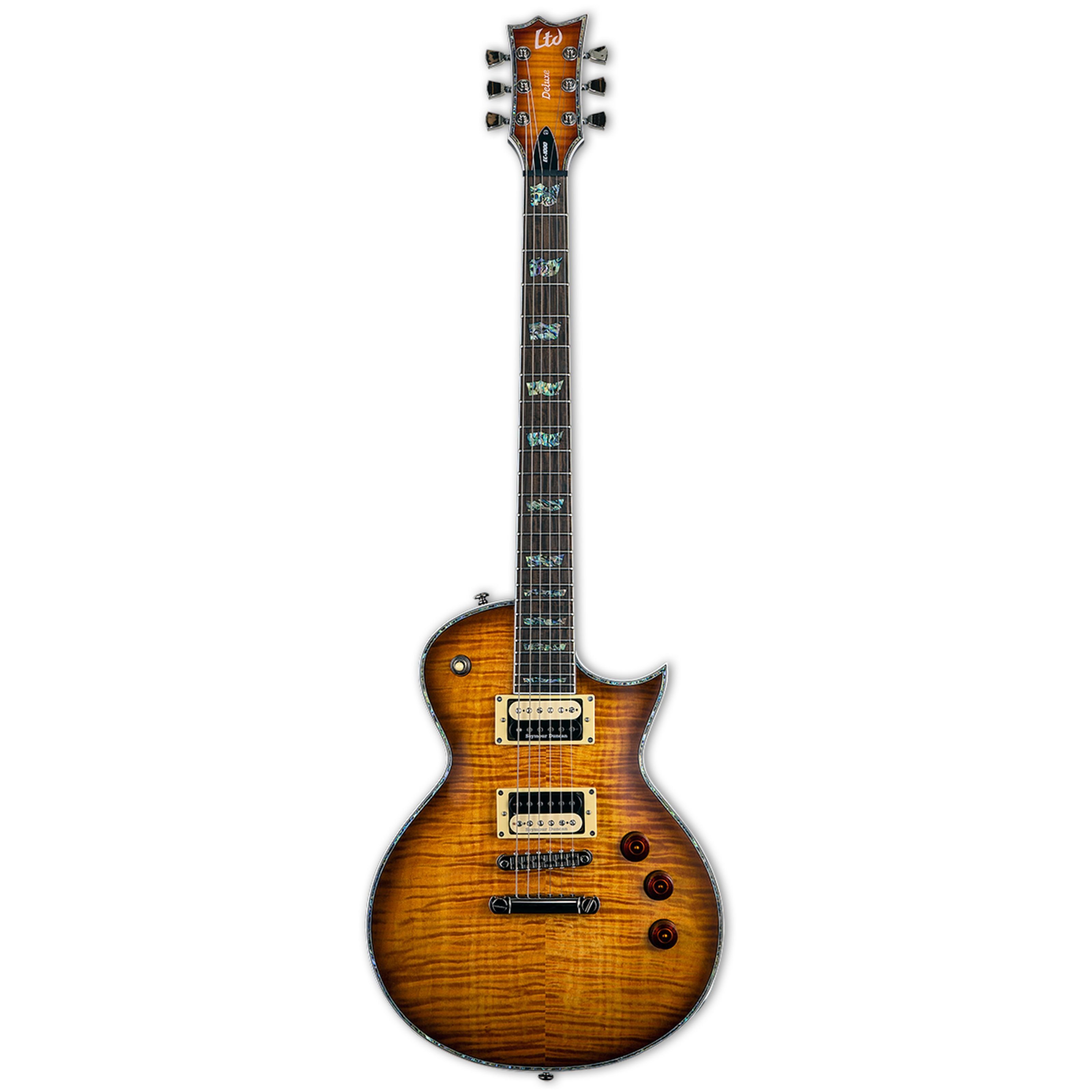 ESP E-Gitarre, LTD EC-1000 Amber Sunburst, E-Gitarren, Single Cut Modelle, LTD EC-1000 Amber Sunburst - Single Cut E-Gitarre