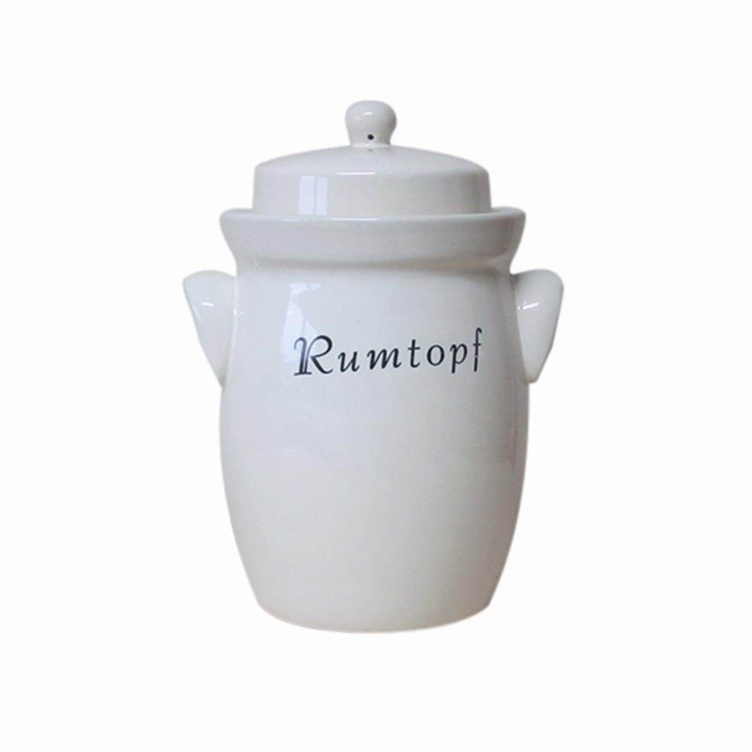 Steinzeug-Schmitt Gärtopf Rumtopf creme 3,5l Mehrzwecktopf Rum Vorratsgefäße Aufbewahrung Küche